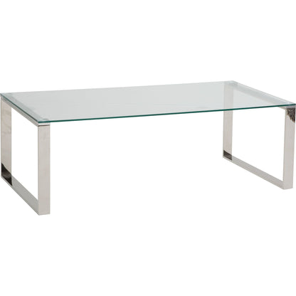 David Coffee Table - Stainless Steel