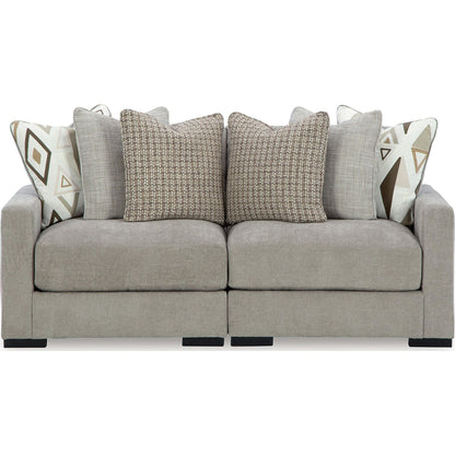 Aslan Court 2 Piece Sectional - Pebble