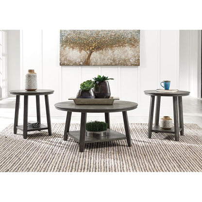 Caitbrook 3 Pack Tables - Gray