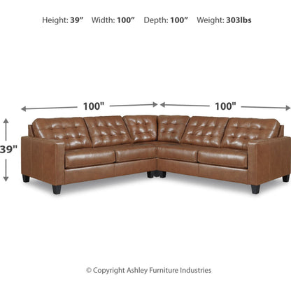 Baskove 3 Piece Sectional