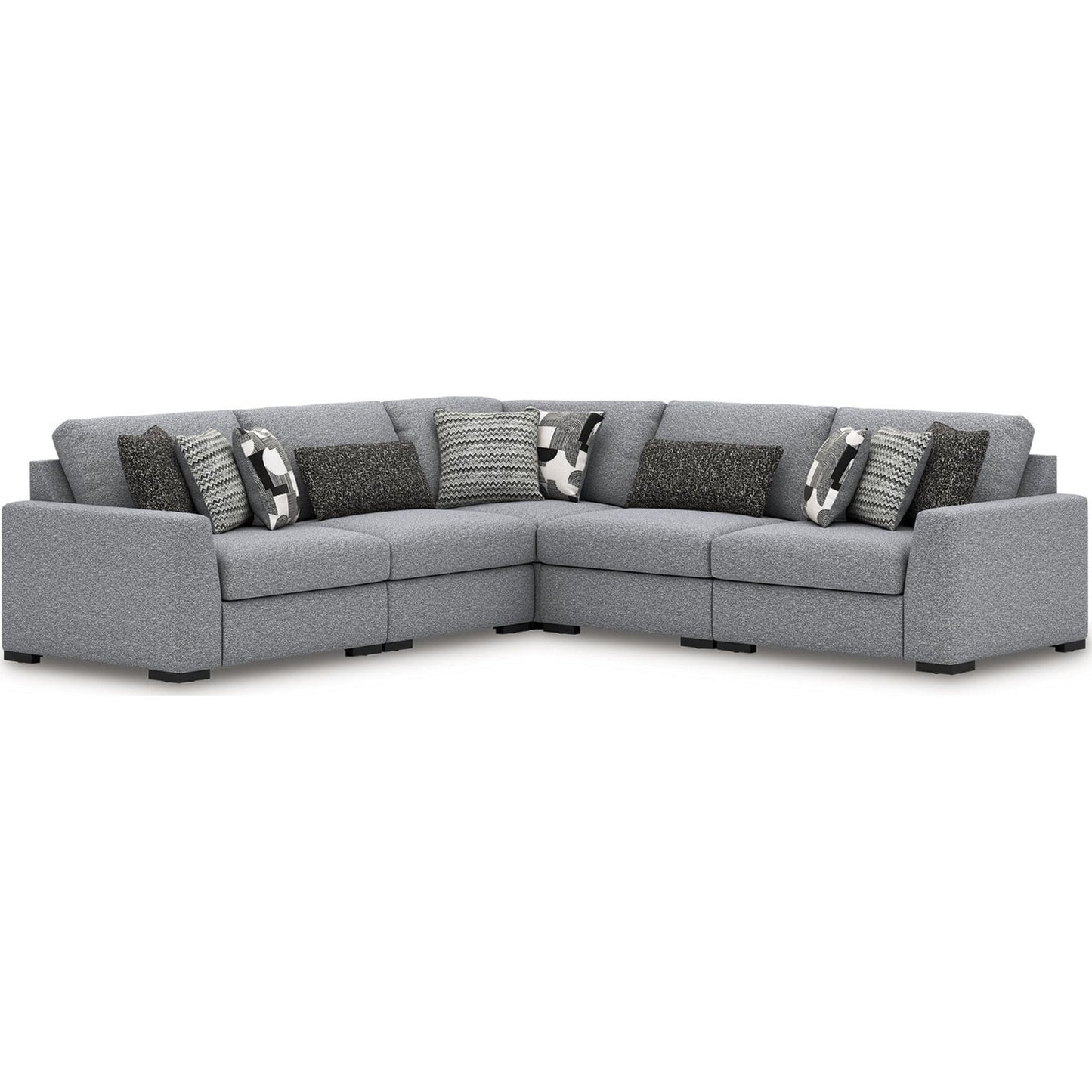 Bealton 5 Piece Sectional - Salt and Pepper