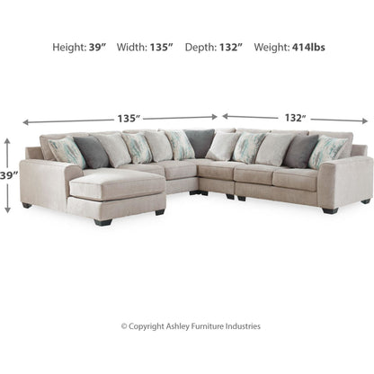 Ardsley 5 Piece Sectional with Chaise