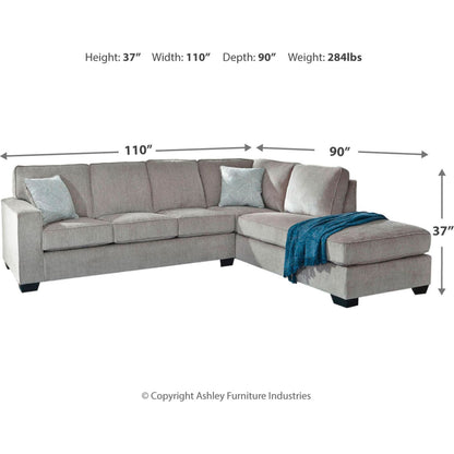 Altari 2 Piece Sleeper Sectional with Chaise