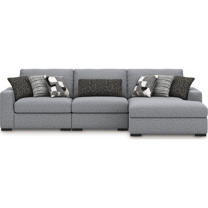 Bealton 3 Piece Sectional with Chaise - Salt and Pepper