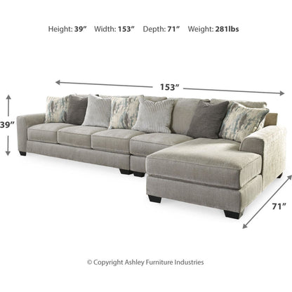 Ardsley 3 Piece Sectional with Chaise
