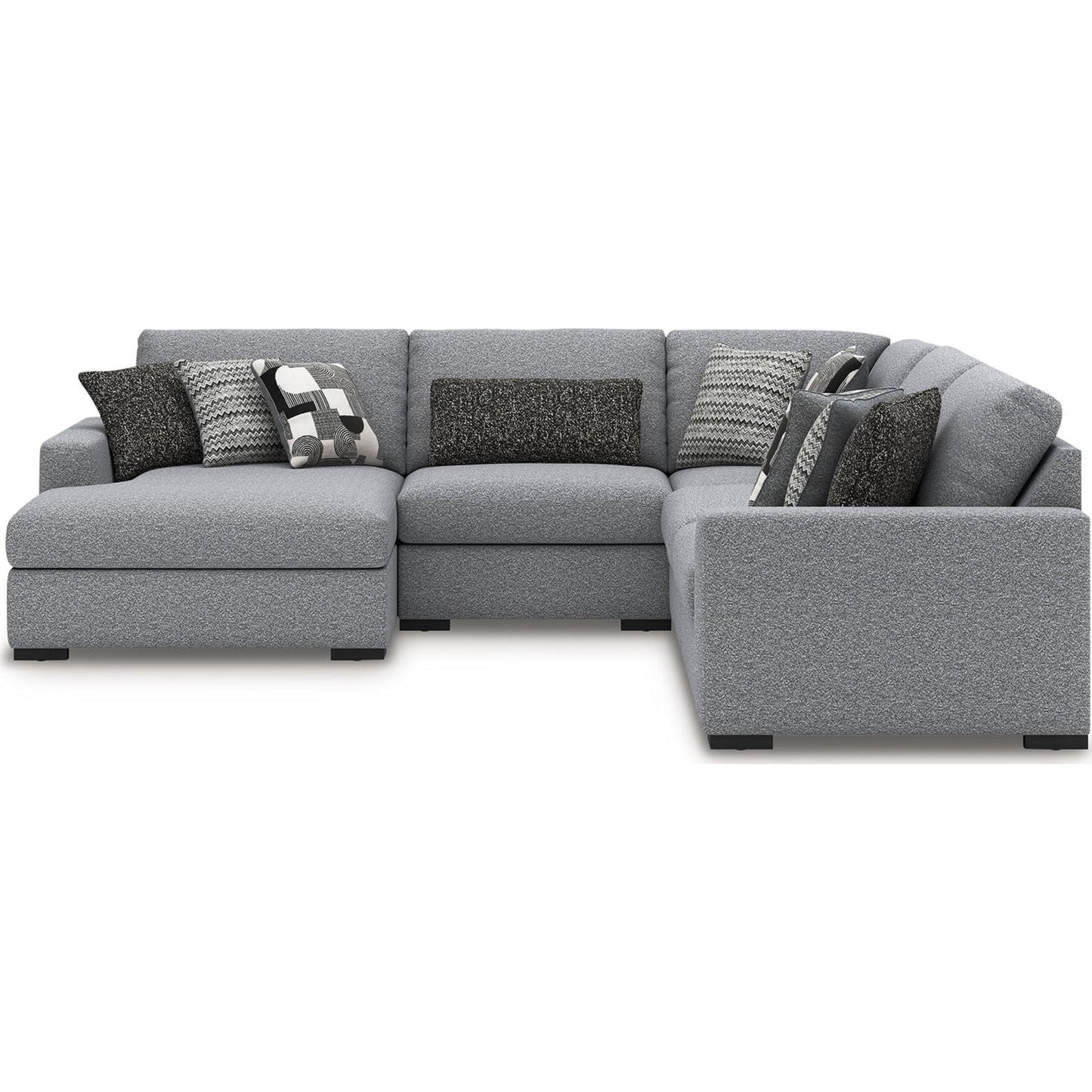 Bealton 5 Piece Sectional with Chaise - Salt and Pepper