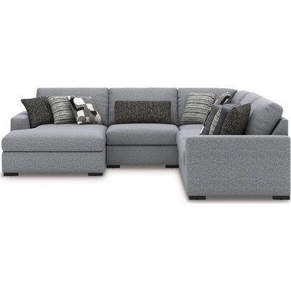 Bealton 5 Piece Sectional with Chaise - Salt and Pepper