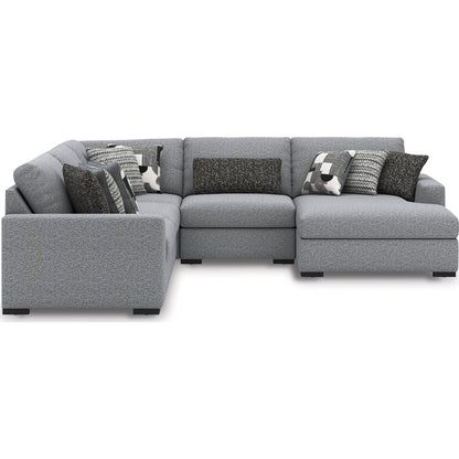 Bealton 5 Piece Sectional with Chaise - Salt and Pepper