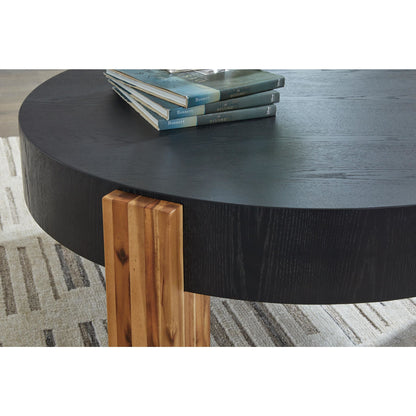 Breenmore 2 Pack Tables - Black/Natural