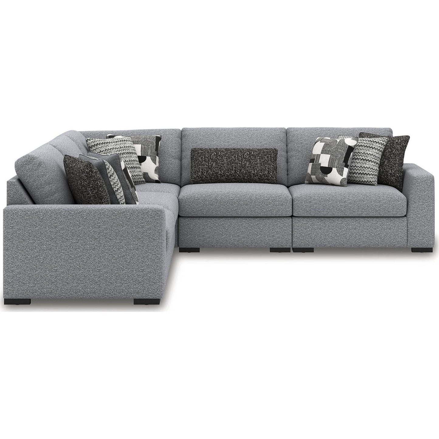 Bealton 5 Piece Sectional - Salt and Pepper