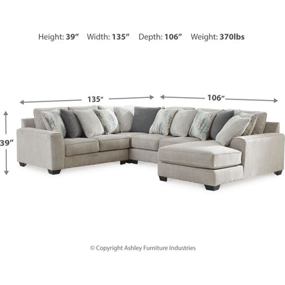 Ardsley 4 Piece Sectional with Chaise