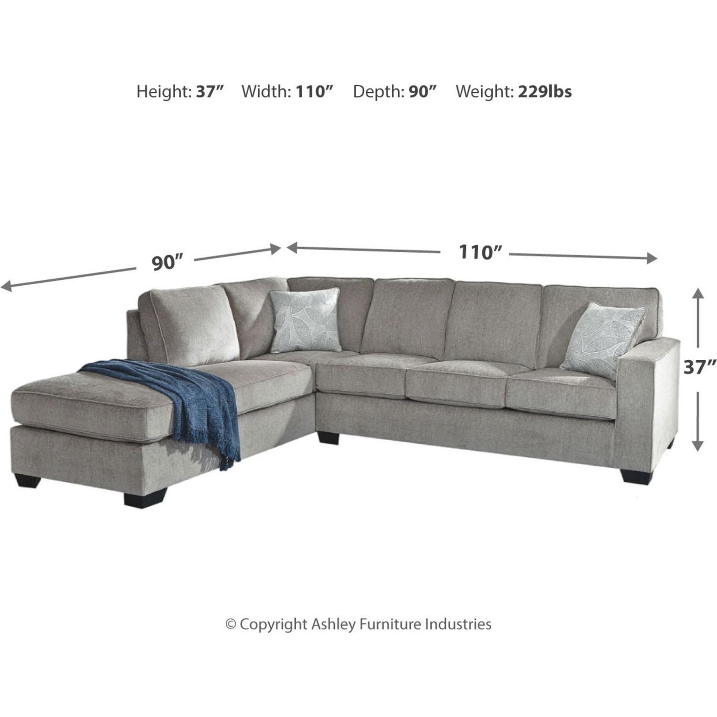 Altari 2 Piece Sectional with Chaise
