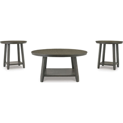 Caitbrook 3 Pack Tables - Gray