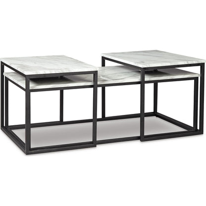 Donnesta 3 Pack Tables - White