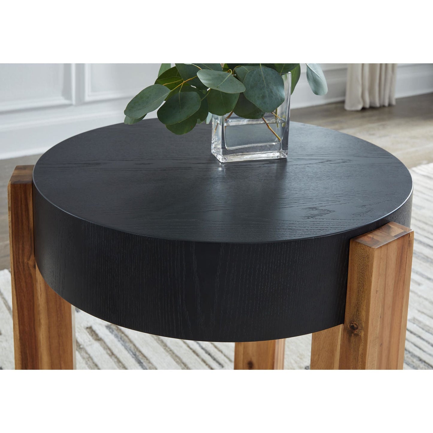 Breenmore 2 Pack Tables - Black/Natural