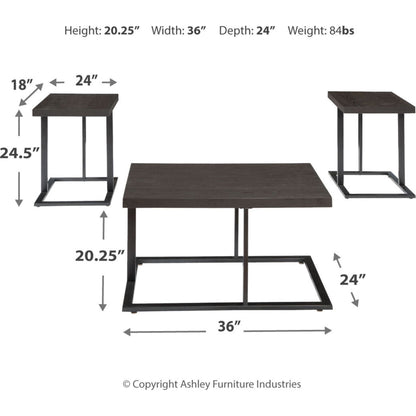 Airdon 3 Pack Tables - Bronze