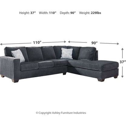 Altari 2 Piece Sleeper Sectional with Chaise