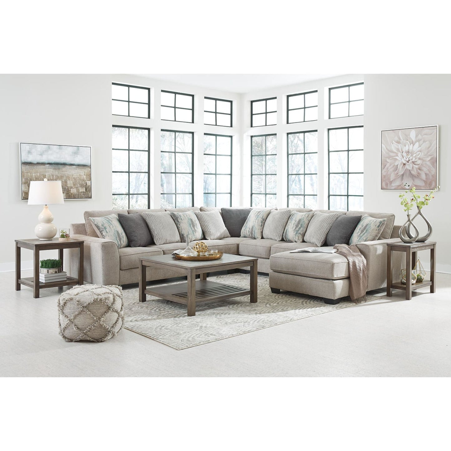 Ardsley 5 Piece Sectional with Chaise