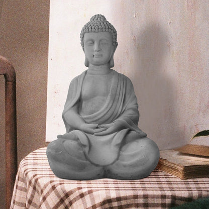 25.6-in. Lightweight Concrete Meditating Buddha Statue