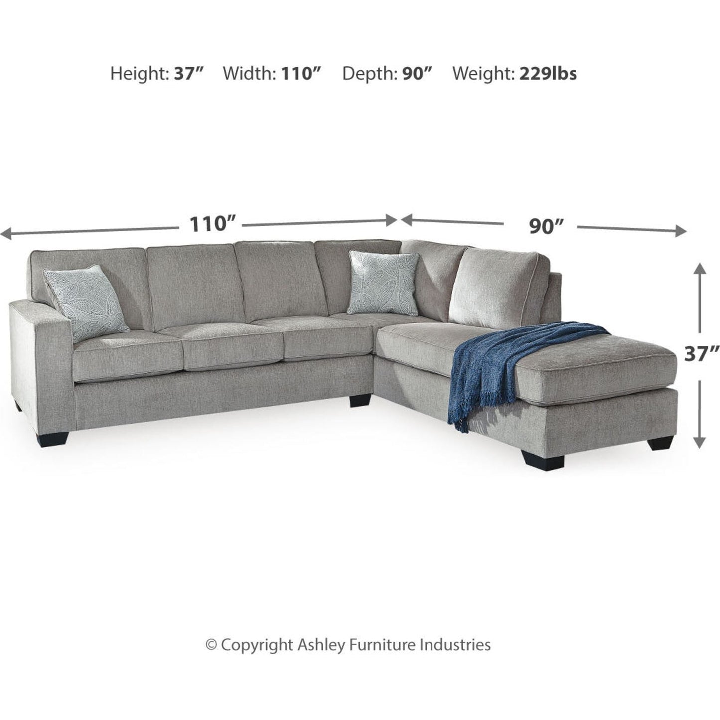 Altari 2 Piece Sectional with Chaise
