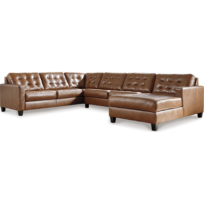 Baskove 4 Piece Sectional with Chase