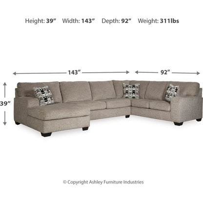 Ballinasloe 3 Piece Sectional with Chaise