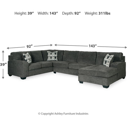Ballinasloe 3 Piece Sectional with Chaise