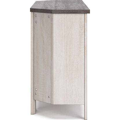 Dorrinson Corner TV Stand - Two-tone