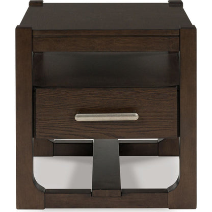 Breckington End Table - Dark Brown