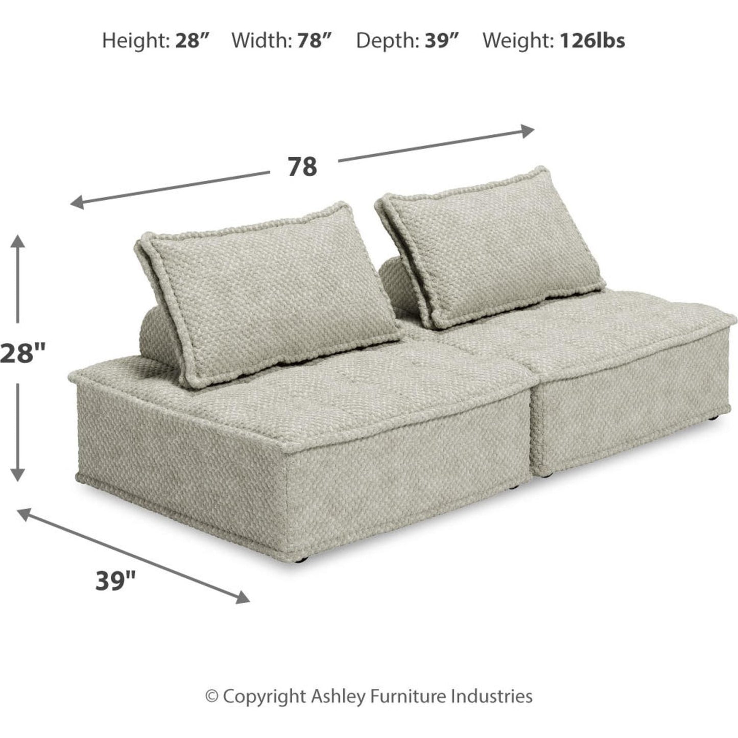 Bales 2 Piece Modular Sectional