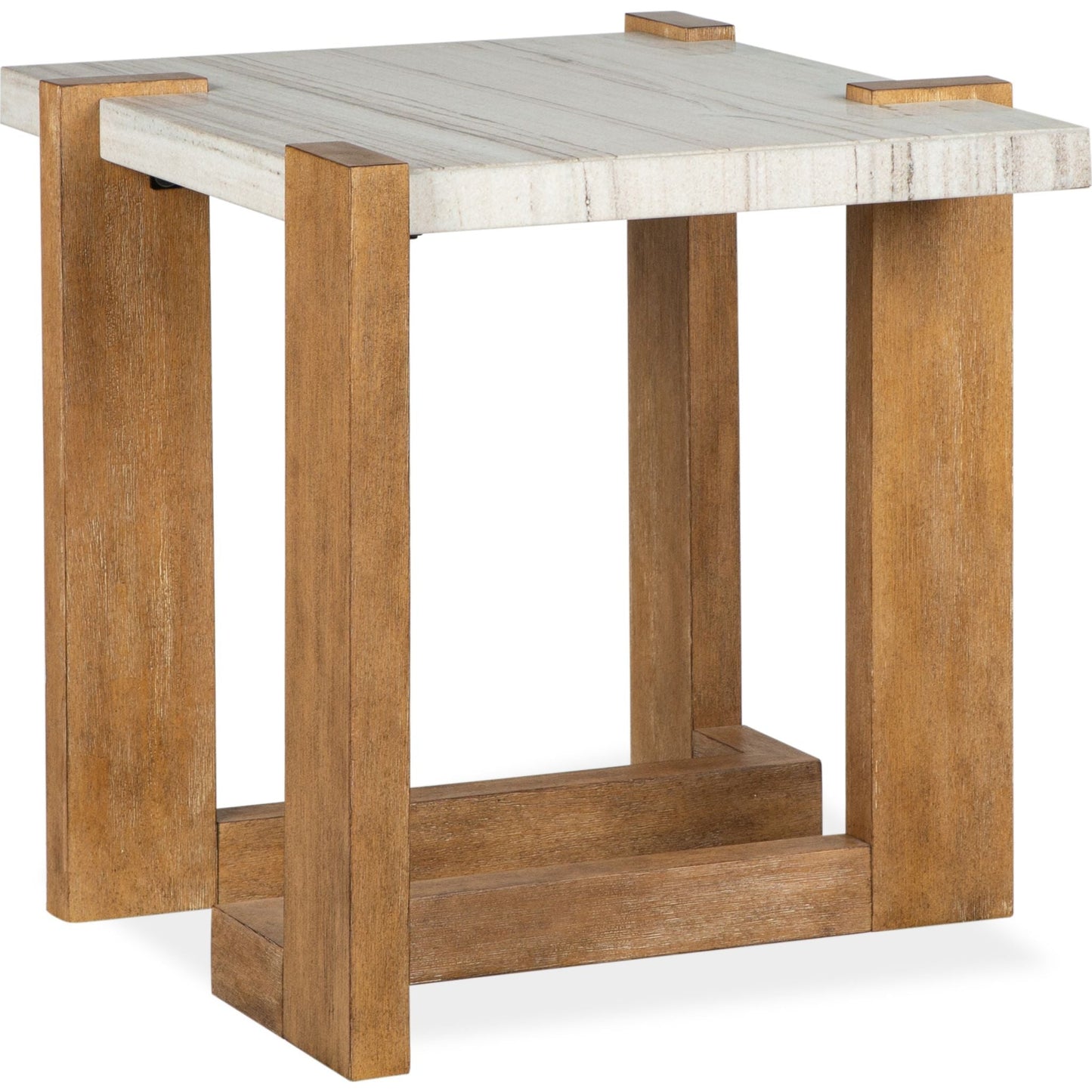 Carrington End Table - Honey Wheat