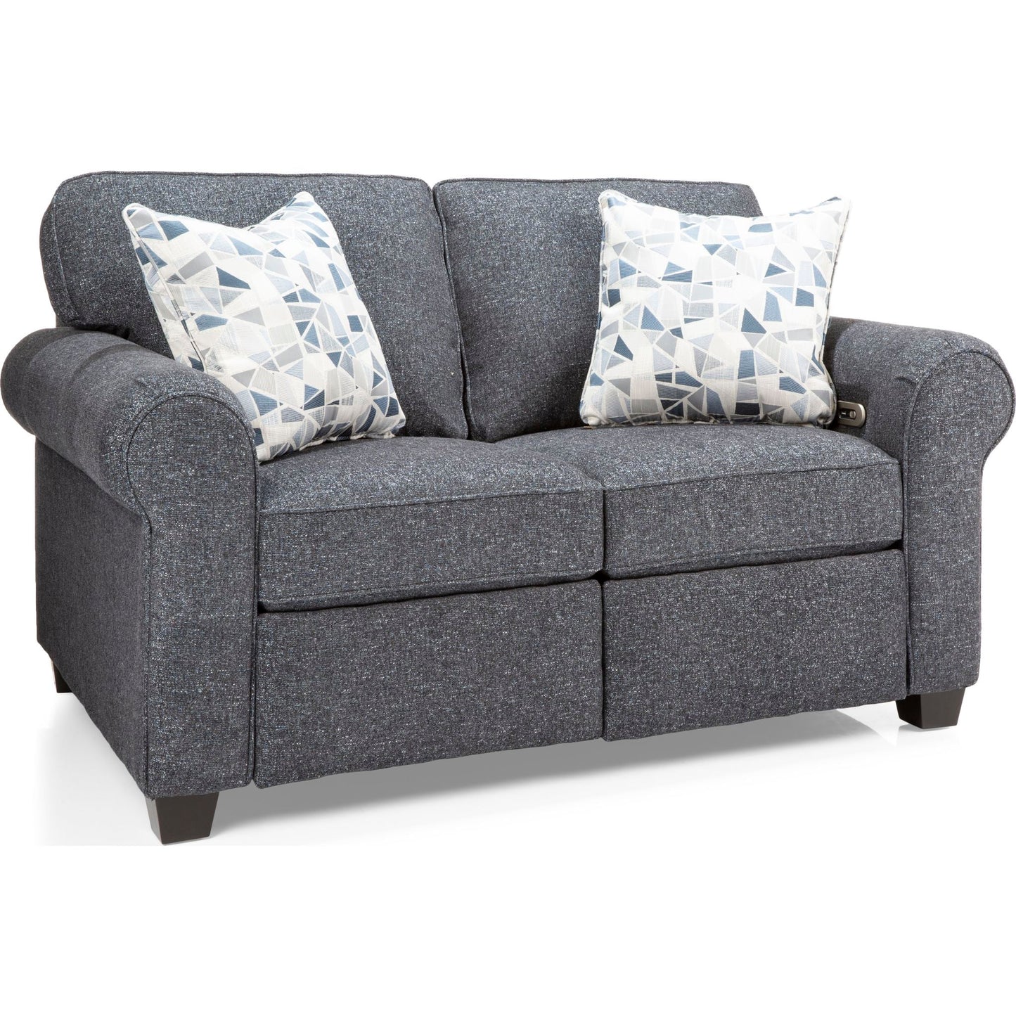 Cosmo Power Reclining Loveseat - Mondavi Graphite