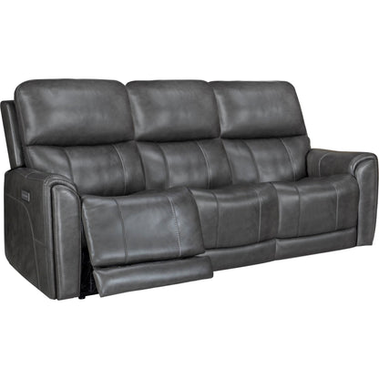 Damon Power Reclining Sofa - Rainier Steel