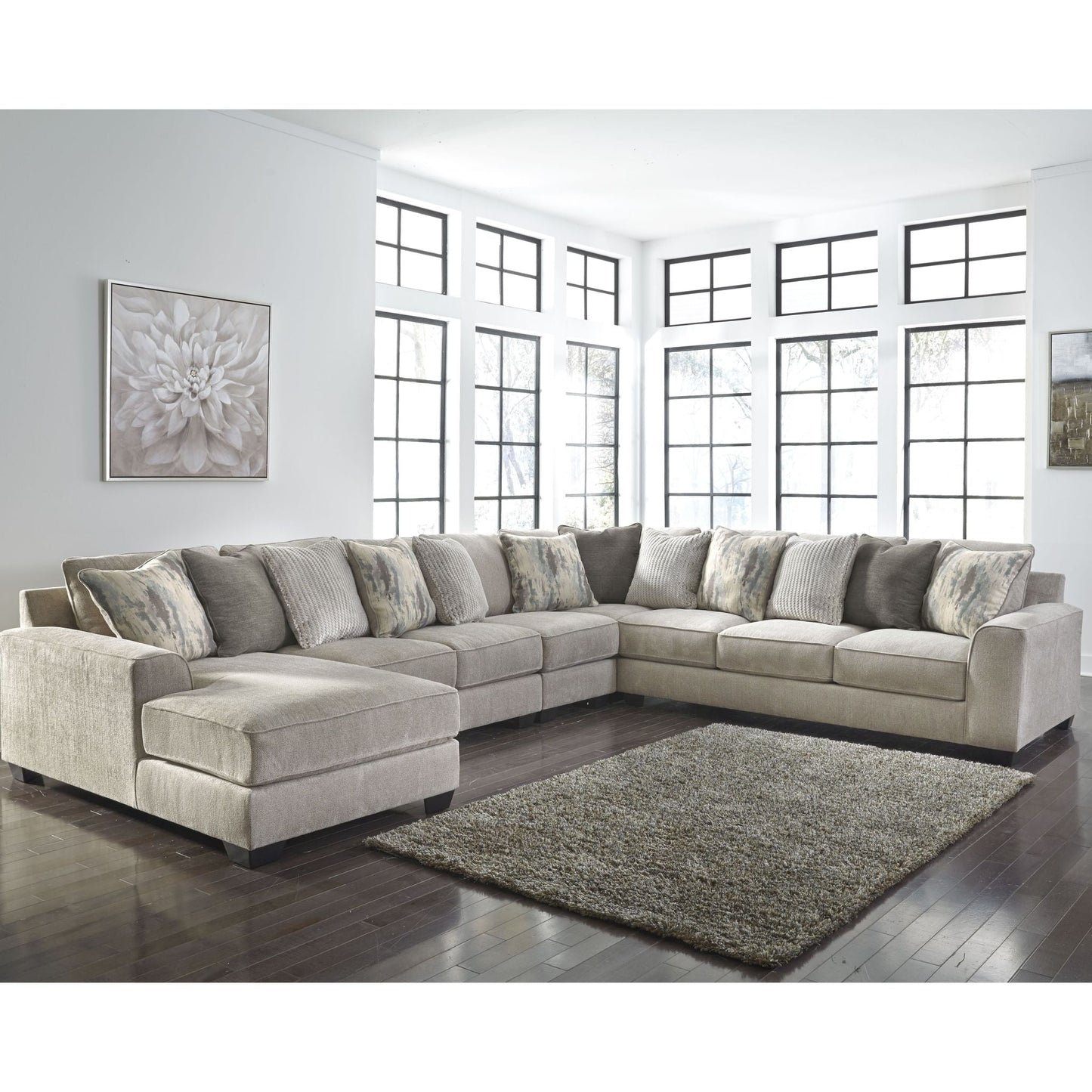 Ardsley 5 Piece Sectional with Chaise