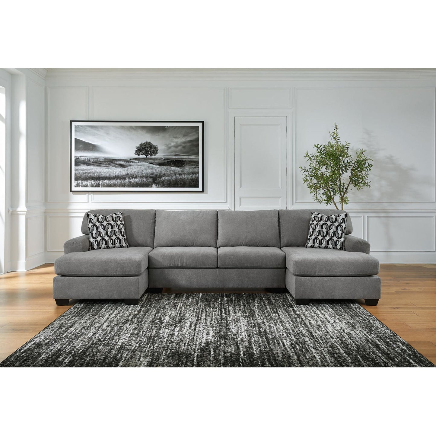 Birkdale Court 3 Piece Sectional - Gray