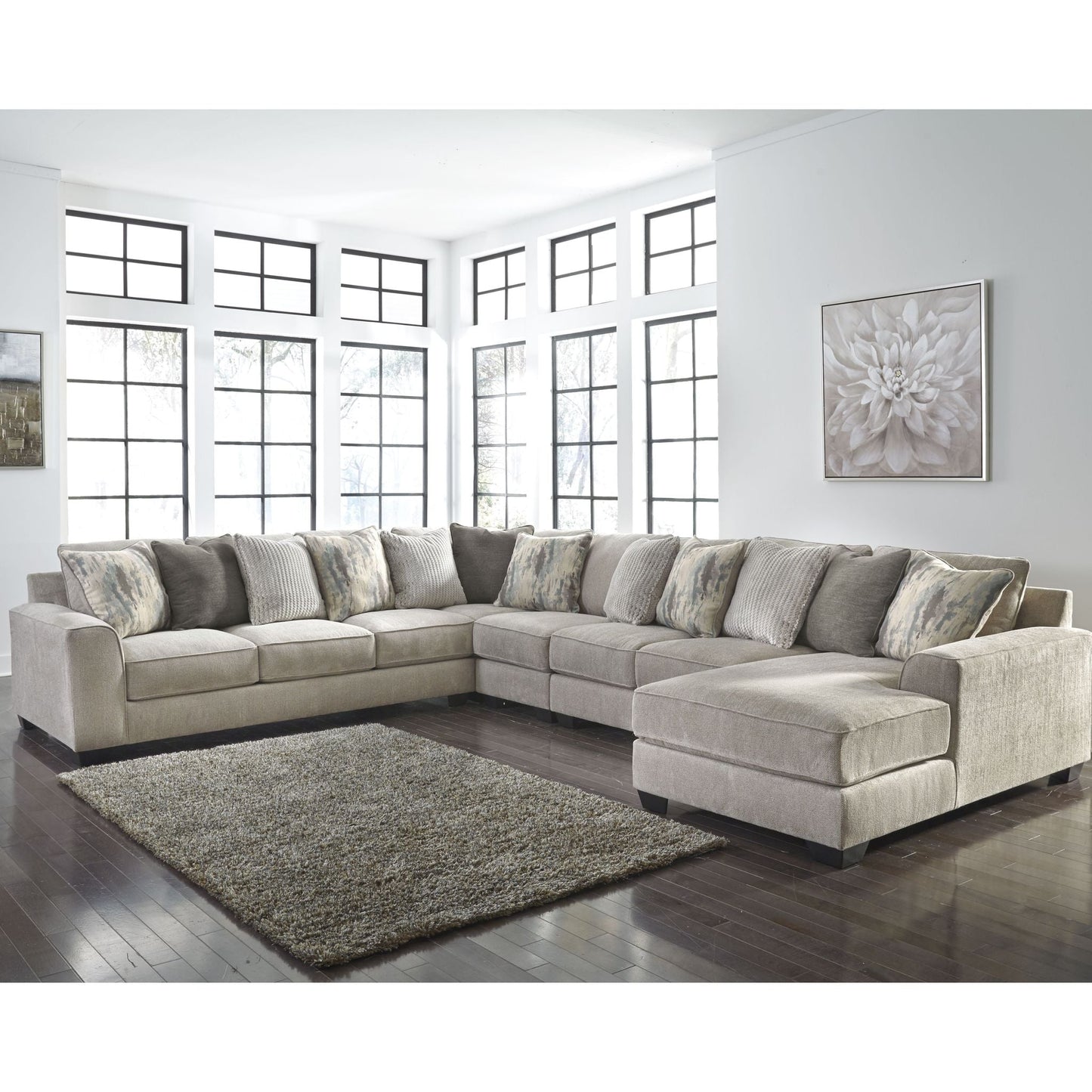 Ardsley 5 Piece Sectional with Chaise