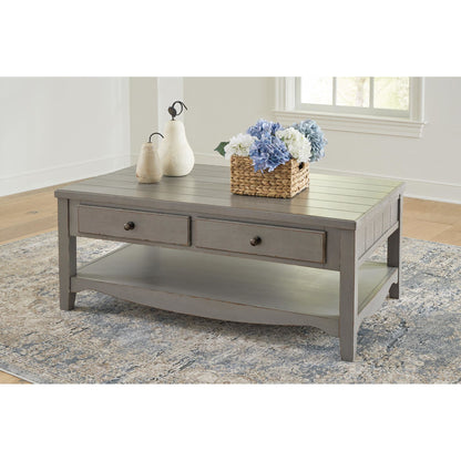 Charina Coffee Table - Antique Gray