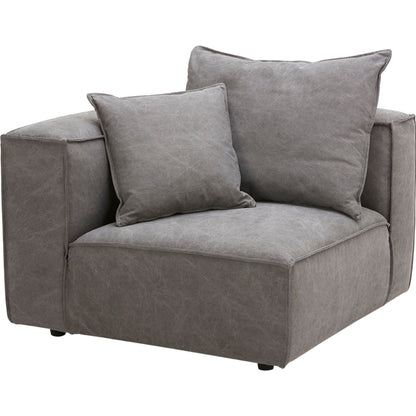 Angela 5 Piece Sectional - Capricorn Charcoal