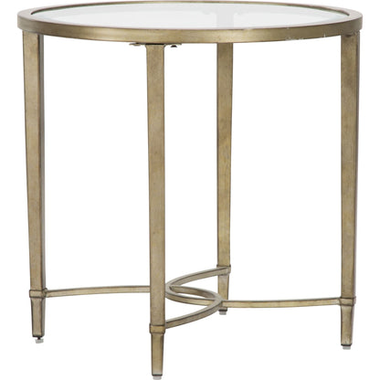 Copia End Table - Antique Silver