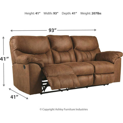 Boxberg Reclining Sofa - Bark