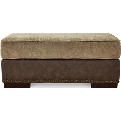 Alesbury Ottoman - Chocolate