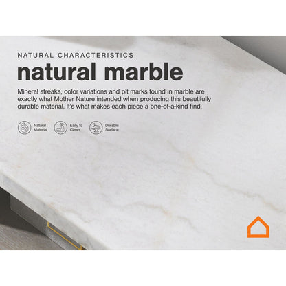 Burkhaus Sofa Table - White/Dark Brown