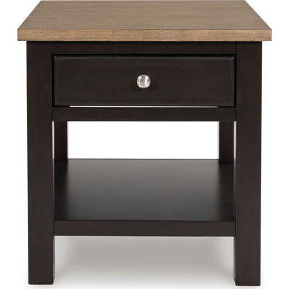 Drazmine End Table - Brown