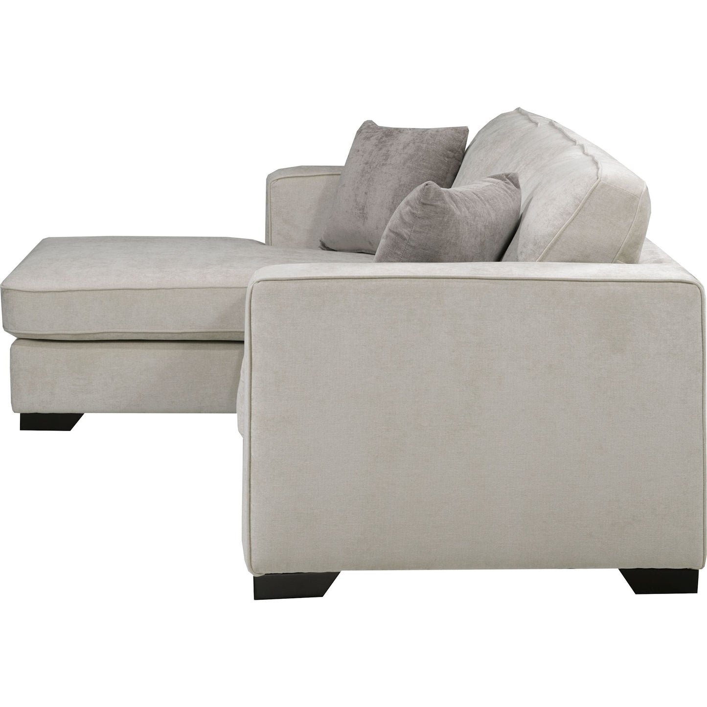 Amber 2 Piece Sectional with Chaise - Cream