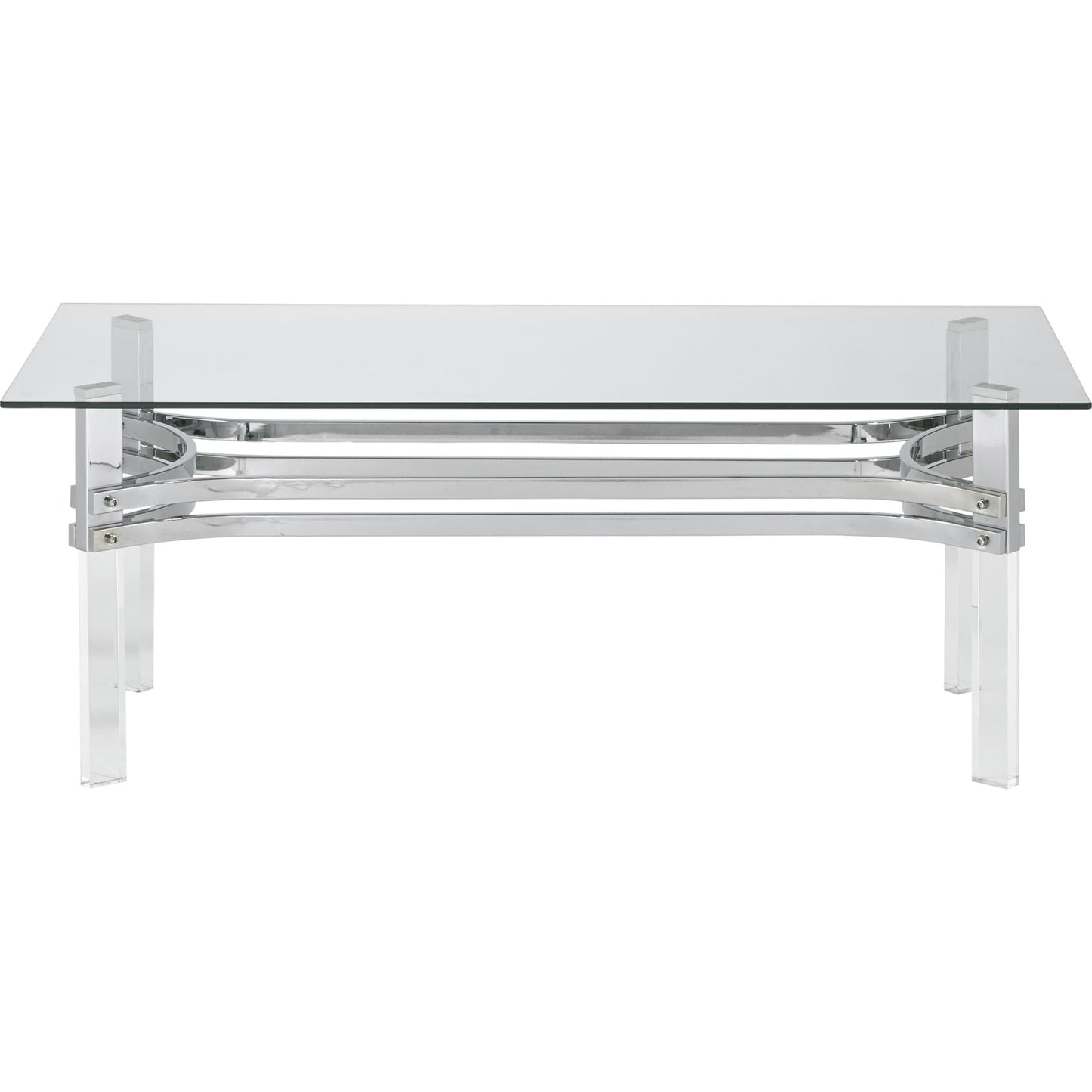 Braddoni Coffee Table - Chrome Finish