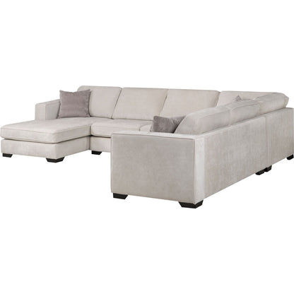 Amber 4 Piece Sectional - Cream