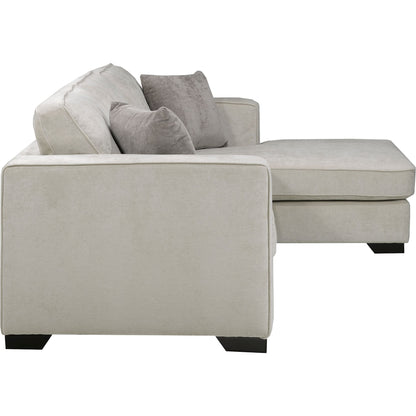 Amber 2 Piece Sectional with Chaise - Cream