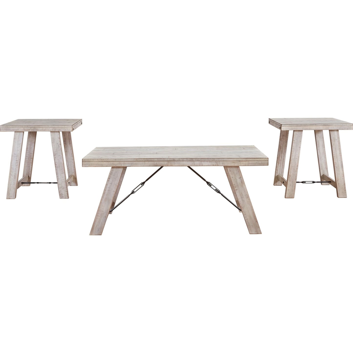 Carynhurst 3 Pack Tables - Whitewash