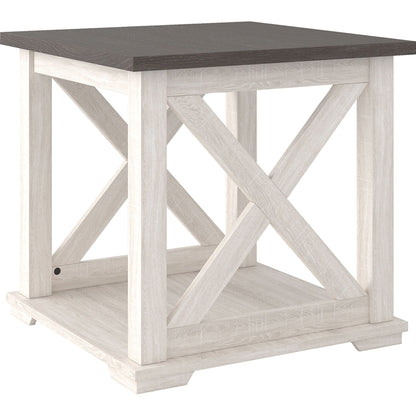 Dorrinson End Table - Two-tone