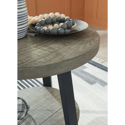 Brennegan End Table - Gray/Black